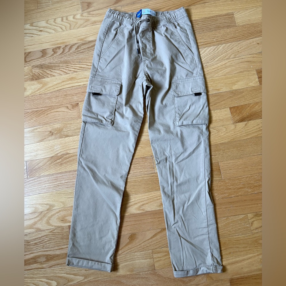Boys Old Navy Tan Tech Taper Quick Dry Pants XL